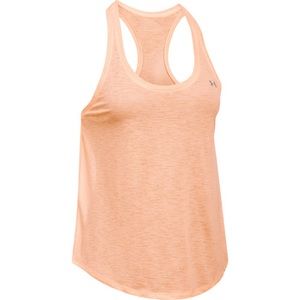 Under Armour Tech Slub Flowy Racerback Athletic Tank Top Peach